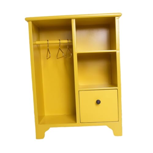 MagiDeal 1/12 Puppenhaus Kleiderschrank Puppenhaus Miniaturmöbel für Wohnzimmer Handgemachte Puppenspielgarderobe Puppenhaus Schrankzubehör von MagiDeal