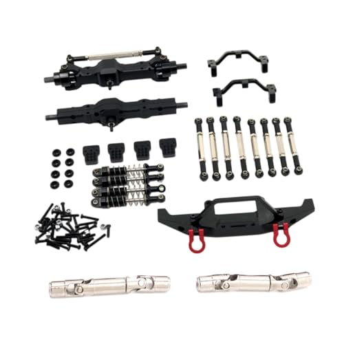 MagiDeal 1/16 RC Autoteile für Fy003-5A Rutenhalter Professionelles RC Auto Metallteile Kit für C14 C24 für ferngesteuerte Autobeschläge, Schwarz von MagiDeal