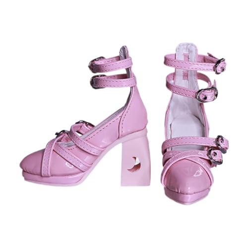 MagiDeal 1/3 weibliche Puppe Stöckelschuhe Prinzessin Schuhe Geschenk Actionfigur Zubehör Sandalen Modell, für weibliche Figuren Puppenmodell, Rosa von MagiDeal