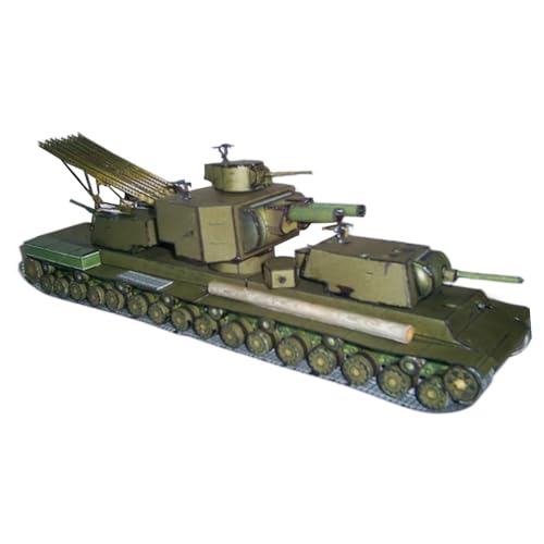 MagiDeal 1:50 Panzerpanzer der UDSSR, Papiermodell, Sammlerstücke, Basteln, DIY-Puzzle, Zusammenbaumodell, Panzerbausätze für Erwachsene und Kinder von MagiDeal