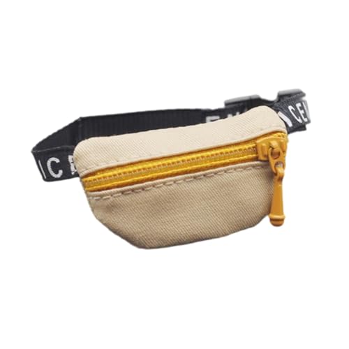 MagiDeal 1:6 1:12 Puppen-Crossbody-Gürteltasche, Modell, Sandtischdekoration, simulierte DIY-Szenerie, DIY-Projekte für Märchengarten, Puppenhaus, khaki von MagiDeal