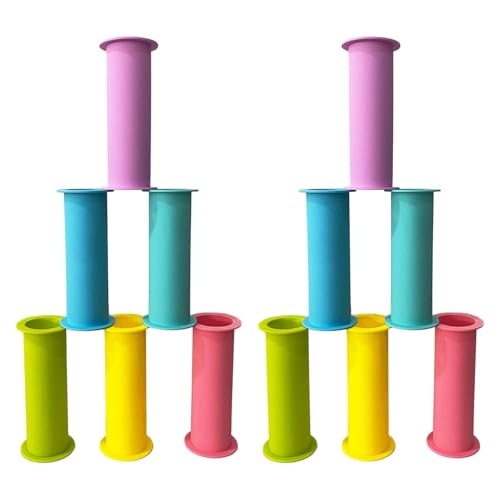 MagiDeal 12pcs Stacking Cup Set for Kids Developmental Toys Education Challenge Wettbewerb Frühentwicklungsaktivität für 1 Jahr alte von MagiDeal