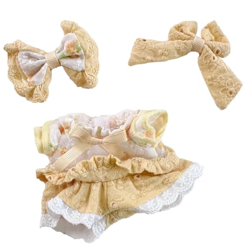 MagiDeal 15 cm Mädchen Puppenkleidung Kleid Puppe tragbare Kopfbedeckung Kleidung süße DIY Puppe Spielzeug Mode Puppe Kostüm Puppenoutfit für Kinder von MagiDeal