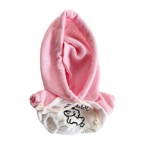 MagiDeal 17 cm Anhänger Puppenkleidung Süße Puppenkleidung Kostüme Trendy Anziehspielzeug Puppenpullover Puppenzubehör für kleine Mädchen Kinder, Pink Und Weiß von MagiDeal