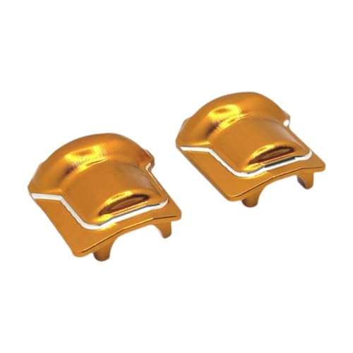 MagiDeal 2 Stück 1/10 vordere hintere Brückenachsen-Heckabdeckungen, robuster Zubehör-Ersatz, DIY modifiziert für R1001, R1003, RC-Hobby-Auto, Gold von MagiDeal