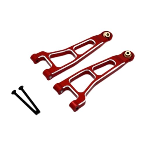 MagiDeal 2X 1/12 RC Car Front Swing Arm Ersatzteile, Aluminiumlegierung RC -Aufhängungsarm für UD1201 Modellfahrzeuge DIY -Zubehör, Rot von MagiDeal