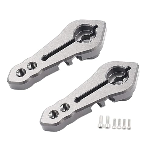 MagiDeal 2X Metall 25T Servo Arm Lenkung Arm Ersatzteile Ersetzen Sie robuste RC -Zubehör -Fernbedienung für RC -Fahrzeuge Auto DIY Modifiziert, Silber von MagiDeal