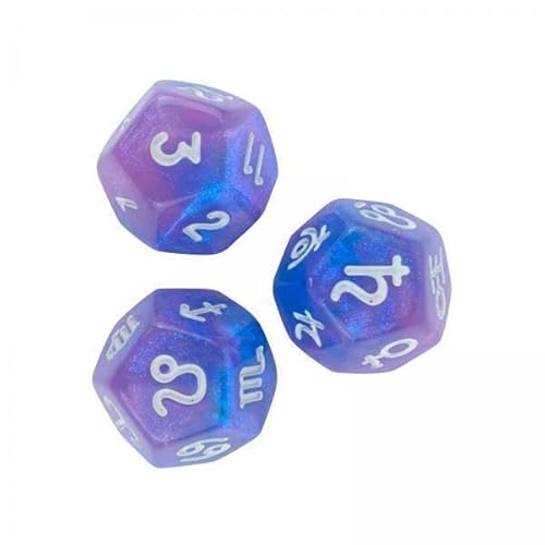 MagiDeal 4X 3 Teiliges Sternbild Zeichen Würfel Acryl Rollenspiel, Sammlerstücke, Spielwürfel Set, Brettspiele, Astrologie Zeichen Würfel für Familientreffen von MagiDeal