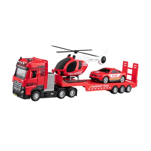 MagiDeal Abschleppwagen-Spielzeug, 1/50, Technik-LKW, frühes Lernen, Feinmotorik, Modellbau-LKW aus Druckguss, Fahrzeug für Jungen, Feuerwehrauto von MagiDeal