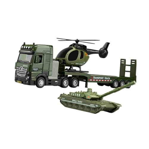 MagiDeal Abschleppwagen-Spielzeug, 1/50, Technik-LKW, frühes Lernen, Feinmotorik, Modellbau-LKW aus Druckguss, Fahrzeug für Jungen, Panzer von MagiDeal