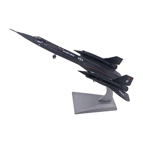 MagiDeal Alloy Diecast Blackbird 71A Fighter im Maßstab 1:144 mit Standmodell, Metallflugzeug für Kinder, Erwachsene, Spielzeug, Heimbüro, von MagiDeal