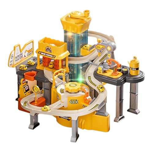 MagiDeal Auto-Parkspielzeug-Set, Spielset, Fahrzeuge, Indoor-Spiele, Rennauto-Spielzeug, Rennstrecke zusammenbauen, Rennauto-Spielzeug für Kinder, Technisches Thema von MagiDeal