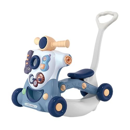 MagiDeal Baby Push Walking Spielzeug Ziehen Lernaktivität Spielzeug Stehen, Schieben, Gehen Frühpädagogisches Kinderaktivitätszentrum für Kleinkinder Baby, Blau von MagiDeal