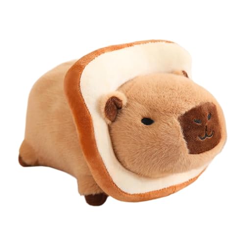MagiDeal Capybara-Plüschpuppe, Stofftier, Sammlerstück, realistisch, bequem, für zu Hause, dekorative Geschenke für Kinder, Erwachsene, Kinder, Partygeschenke, Brot von MagiDeal