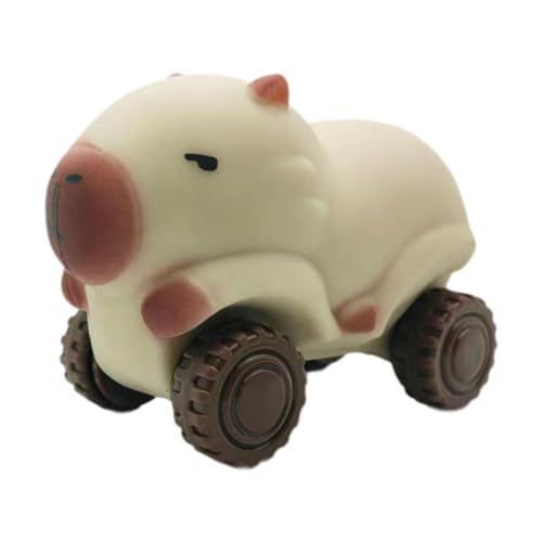 MagiDeal Capybara Pull Toy Capybara Sand Slider Cartoon Kreative Capybara Pull Cart Pull Back Autos für Jungen Vorschule Baby Kinder Geschenk, Beige von MagiDeal