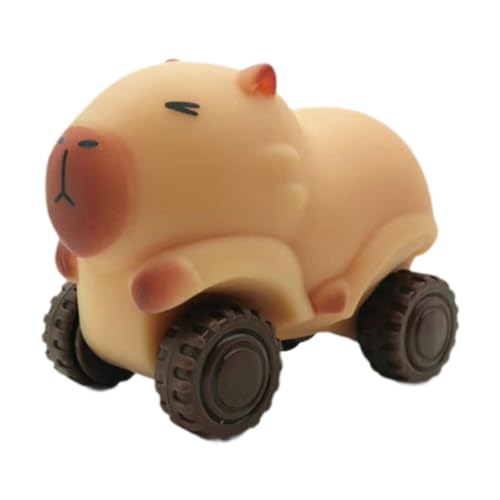 MagiDeal Capybara Pull Toy Capybara Sand Slider Cartoon Kreative Capybara Pull Cart Pull Back Autos für Jungen Vorschule Baby Kinder Geschenk, Braun von MagiDeal