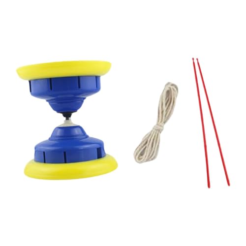 MagiDeal Chinesisches Diabolo-Set mit Stöcken, Flexibles, tragbares, interaktives chinesisches Jonglierspielzeug für den Park, Auftritte im Freien, Blau von MagiDeal