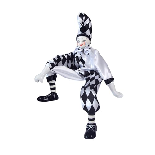 MagiDeal Clown Puppe Porzellan Figur Figur Puppe Ornament Lustige 15 Zoll Puppe Clown Puppen Figur für Geburtstag Souvenirs Geschenk von MagiDeal