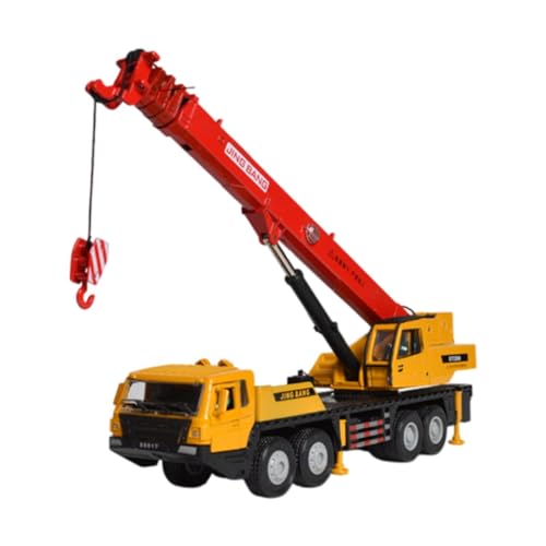 MagiDeal Crane Truck Construction Vehicle Toy Toy Diecast Model Spielzeug realistischer Simulationslochung Alloy Engineering Truck für Jungen Mädchen, Rot von MagiDeal