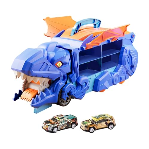 MagiDeal Dinosaurier-Schlupfwagen für Kinder, Dinosaurier-Autos, Fahrzeuge, Spielset, lustige Dinosaurier-Figur, Spielzeug für Kinder, Geschenk, Spielzeug für, mit 2 Autos von MagiDeal