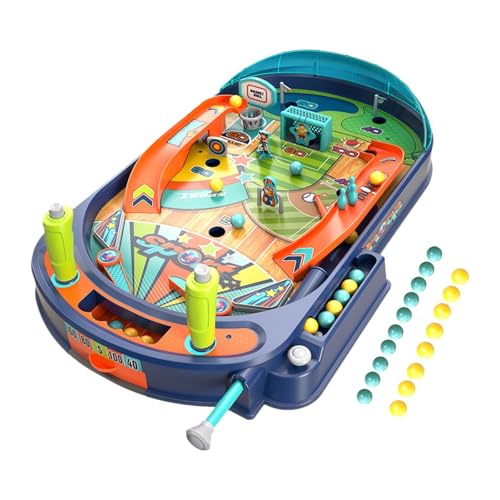 MagiDeal Flipperautomat, Tisch, Party Geschenk, Eltern Kind Interaktion, Kinder Lernspielzeug, Gehirntrainingsspiel für Kinder, 32 Murmeln von MagiDeal