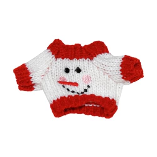 MagiDeal Gefüllter Puppenpullover zum Anziehen für Kinder, DIY-Kleidung, Foto-Requisiten, modische, pädagogische Kostüme, Puppenkleidung für 6,69 Zoll , Schneemann von MagiDeal