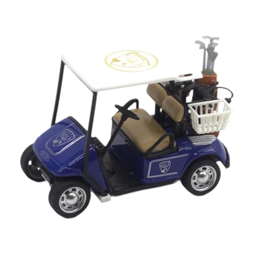 MagiDeal Golfcart-Modell, Golfcart-Skulptur-Ornament, Golfcart-Pullback-Fahrzeug für Puppenhauszubehör, Golfliebhaber, Blau von MagiDeal