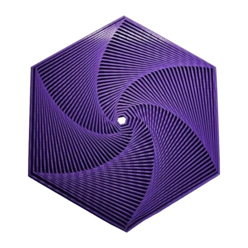 MagiDeal Hexagon Fidget Spielspielzeug Reisespielzeug Handgelenk Übungsspielzeug Sensorische Entwicklung Kniffliges Spielzeug Fidget Spielspielzeug für Kinder, Violett, L von MagiDeal