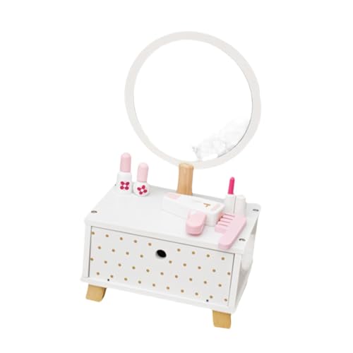 MagiDeal Holz Prinzessin Schminktisch Kosmetik Set Feinmotorik Kinder Make Up Sets von MagiDeal