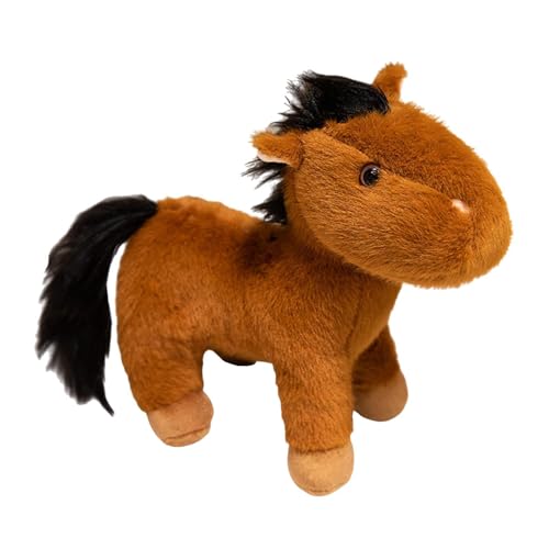 MagiDeal Horse Doll werfen Kissen lustige Ornament kreativ Stofftier für Freundin Erwachsene Frauen Kinder Geburtstag Geschenk, S Brown von MagiDeal