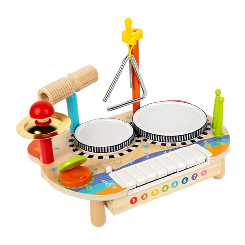 MagiDeal Kids Drum Set Hand Percussion Vorschulmusikkit für Kleinkinder Kinder Kinder von MagiDeal