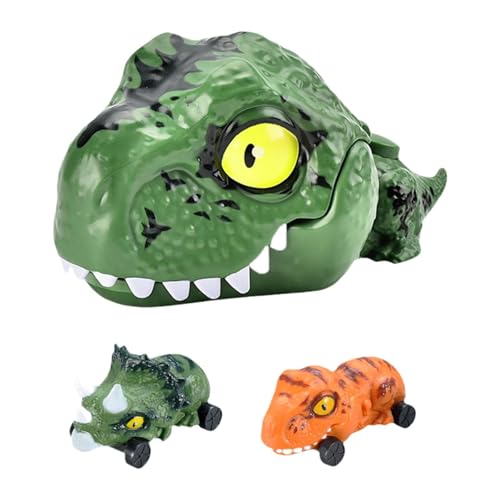 MagiDeal Kinder Dinosaurier Autos Werfer Spielzeugset, Zum Starten Drücken, Kreatives, Lehrreiches Mini Push and Go Auto für Jungen, Mädchen, Kinder, Grün von MagiDeal