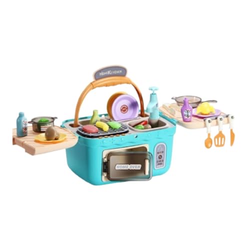 MagiDeal Kinder Spielen Küche Picknick Spielset Spielzeug Küche Zubehör Geschenk realistische Kochsimulator Spielzeug für 3–8 Jahre alte Kinder Kleinkinder von MagiDeal