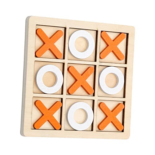 MagiDeal Klassisches Holz Tic TAC Toe Spielset Familienbrettspiele Herzstück XO Tischspielzeug für Kinder Indoor Outdoor Familien Reiseparty von MagiDeal