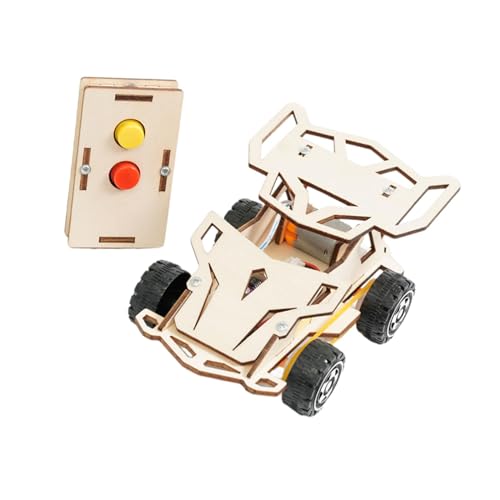 MagiDeal Kontrolliertes Autospielzeug, wissenschaftliche Experimentierbausätze aus Holz, RC-Auto-Experimentprojekt, 3D-Puzzle aus Holz, Montagemodell aus Holz von MagiDeal