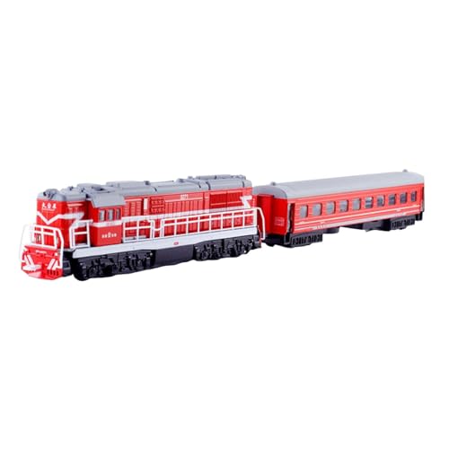 MagiDeal Legierungssimulation Klassischer Eisenbahnsatz Transport Personenzug Modell Skulptur Sammlersimulation Spielzeug Eisenbahn Zugmodell von MagiDeal