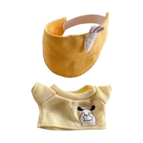 MagiDeal Mini-Puppenkleider-Set, Puppenkleidung, entzückendes Kostüm, süßer Puppenkleideranzug für 15 cm große Puppen, Kostüm zum Selbermachen Einer Puppe, mit Hut von MagiDeal