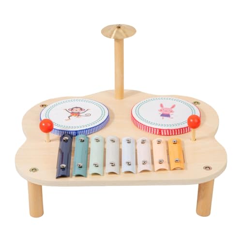 MagiDeal Musikspielzeug aus Holz, Schlaginstrumente, Montessori-Spielzeug, Holz, Aufklärung, Kinder-Trommelset, Melodietisch für Babys, Mädchen, Jungen, Kinder von MagiDeal