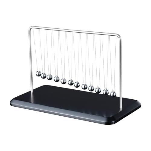 MagiDeal Newtons Cradle Pendulum Bälle Balance Ball Office Classic Collectibles Science Lerndekoration Bildungsspielzeug für Kinder von MagiDeal