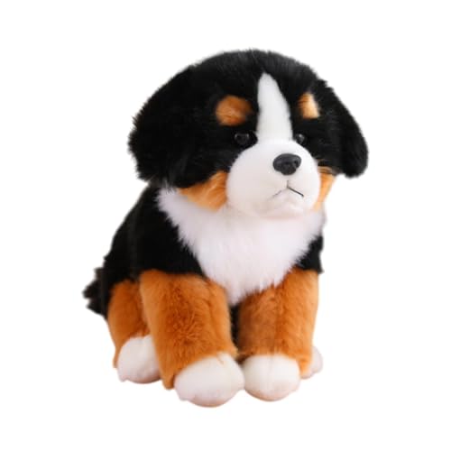 MagiDeal Niedliches Hunde-Plüschtier, Kuscheltiere, lustige Hundepuppen, Cartoon-Schlafzimmer-Dekoration, Sofa-Ornamente, umarmendes Plüschtier für Jungen und, Berner Sennenhund von MagiDeal