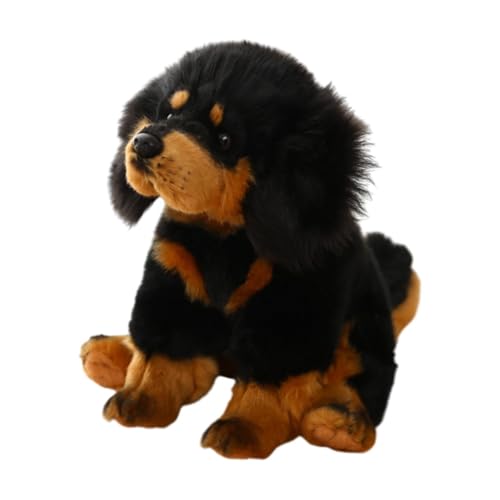 MagiDeal Niedliches Hunde-Plüschtier, Kuscheltiere, lustige Hundepuppen, Cartoon-Schlafzimmer-Dekoration, Sofa-Ornamente, umarmendes Plüschtier für Jungen und, Tibetischer Mastiff von MagiDeal