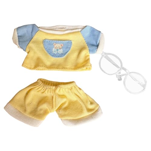 MagiDeal Plüsch-Enten-Kleidung für 15cm Puppenkostüme, stylische Kuscheltier-Kleidung, Foto-Requisiten, weiches Puppen-Outfit, Puppenkleidung, Gelb MagiDeal Plüsch-Enten-Kleidung für 15cm Puppenkostüme, stylische Kuscheltier-Kleidung, Foto-Requisiten, weiches Puppen-Outfit, Puppenkleidung, Gelb von MagiDeal