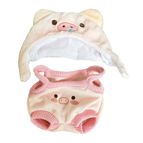 MagiDeal Plüsch-Enten-Kleidung für 15cm Puppenkostüme, stylische Kuscheltier-Kleidung, Foto-Requisiten, weiches Puppen-Outfit, Puppenkleidung, ROSA von MagiDeal