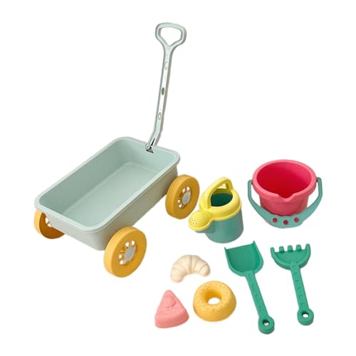 MagiDeal Pretend Play Wagon Kinder Strandspielzeug Frühpädagogisches Montessori Sandspielzeug Sandkastenspielzeug für Party Wandern Garten Geburtstagskind, Blau von MagiDeal