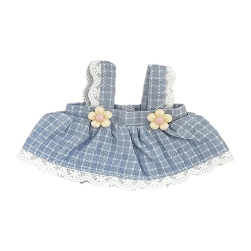 MagiDeal Puppen -Halt -Rock -Kostüm -Accessoire DIY Outfits handgefertigte Kleidung für 12 cm Anhänger Baumwollpuppen Dress Up Feiertagsgeschenk, Blau von MagiDeal