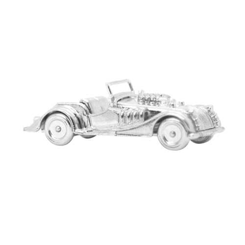 MagiDeal Puppenhaus-Modellauto, Miniatur-Auto, Simulationsmöbel, Mikro-Landschaft, Ornament, Geburtstagsgeschenke, Puppenhaus-Dekor für Kinder, Silber von MagiDeal