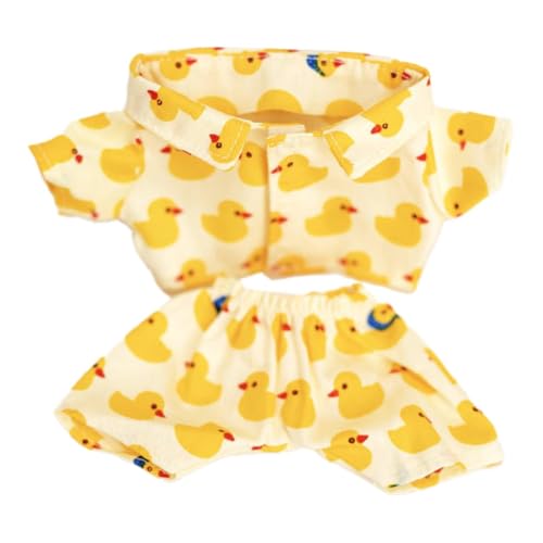 MagiDeal Puppenkleidung DIY Puppenspielzeug Modisches Puppenzubehör Kostüme Bequeme Puppenkostüme Puppen-Outfit-Set Alter 5-7 8-10 Kinder, Kleine Gelbe Ente von MagiDeal