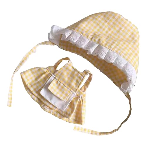 MagiDeal Puppenkleidungsset, Verkleiden Sie Ihre eigenen Puppen, Puppen-Outfits für Mädchen, Puppenkostüme für Partyspielzeug, 17 cm große Anhängerpuppe, Gelb von MagiDeal