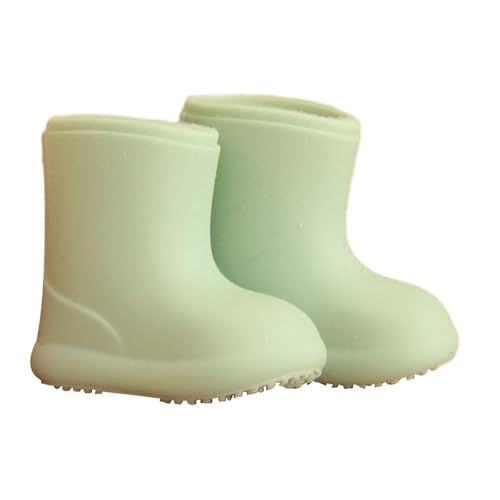 MagiDeal Puppenschuhe Regenstiefel, Puppenzubehör Spielzeug für 1/12 BJD -Puppen, niedliche OB11 Doll Schuhe wasserdichte Simulation Mini Stylish, GrÜn von MagiDeal