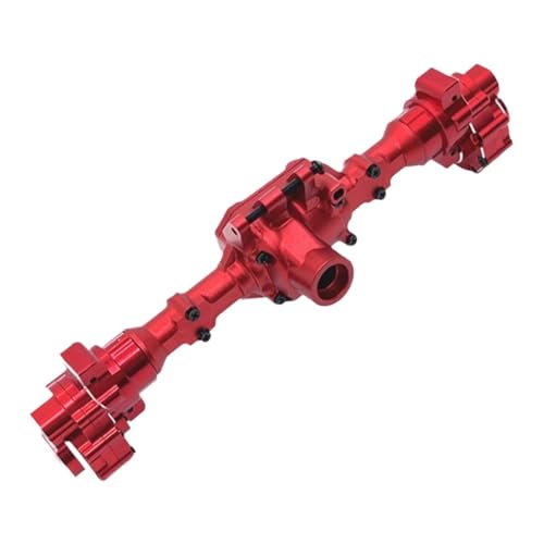 MagiDeal RC-Achsengehäuse-Achsenabdeckung, einfach zu installierende Ersatz-Fernbedienungsautoteile, für 1/10 RC Crawler R1002-Modifikation, Rote Hinterachse von MagiDeal